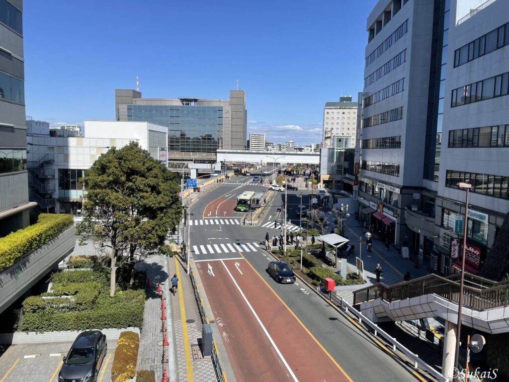 東台橋から田端駅付近