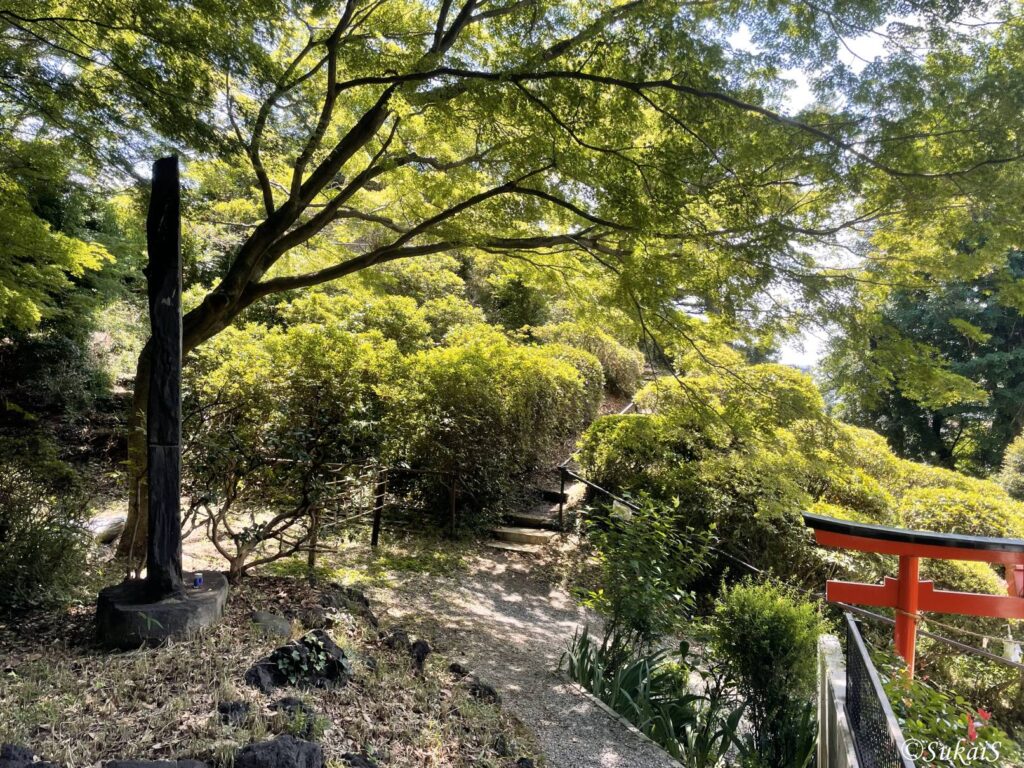 北方向からの富士塚