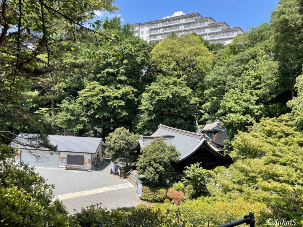 白子富士塚の山頂からの眺め