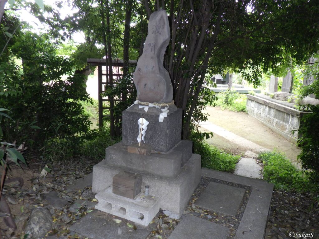 富士塚の浅間神社の文字