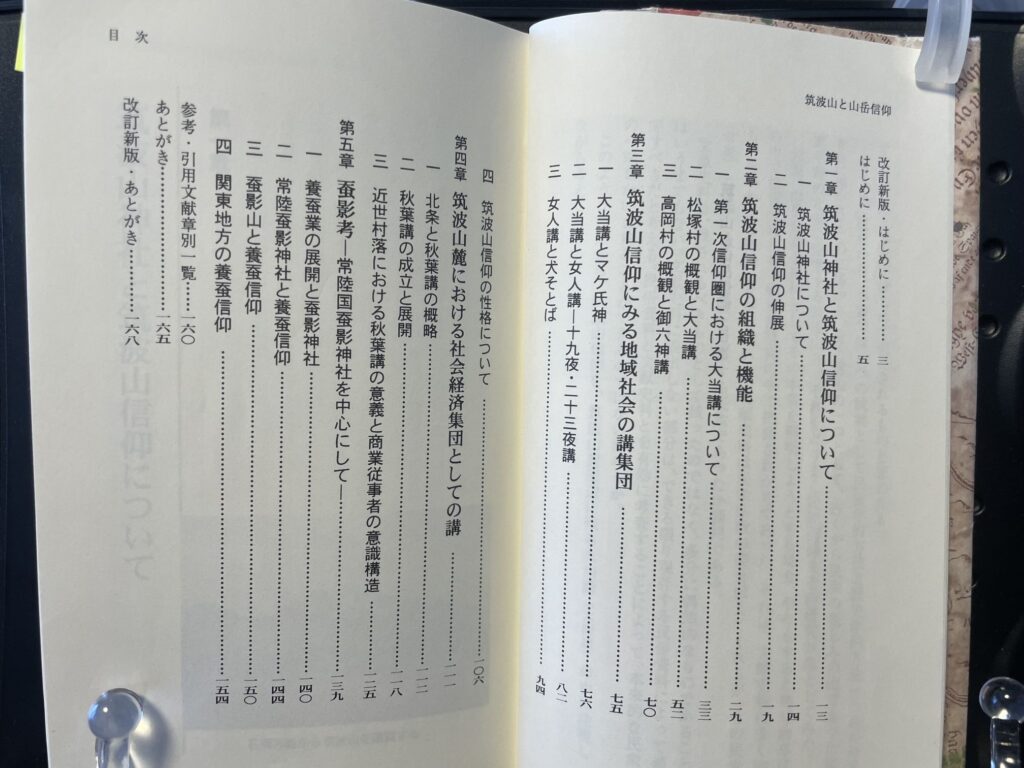 筑波山と山岳信仰-目次