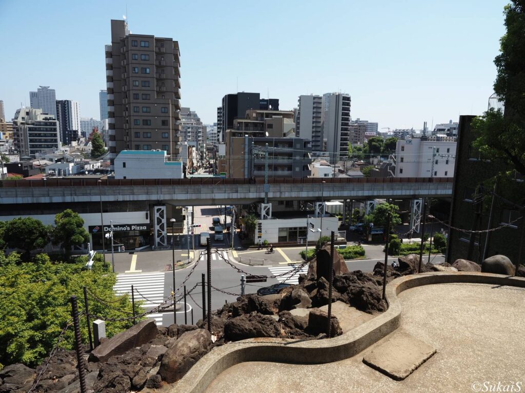 山頂から南の方角の眺め