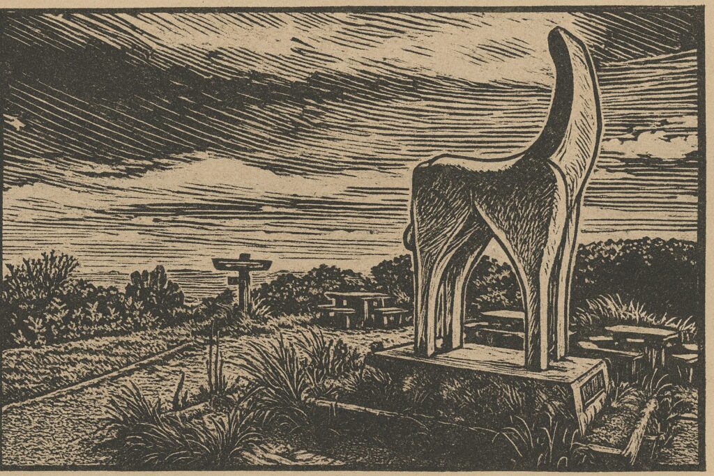 版画風