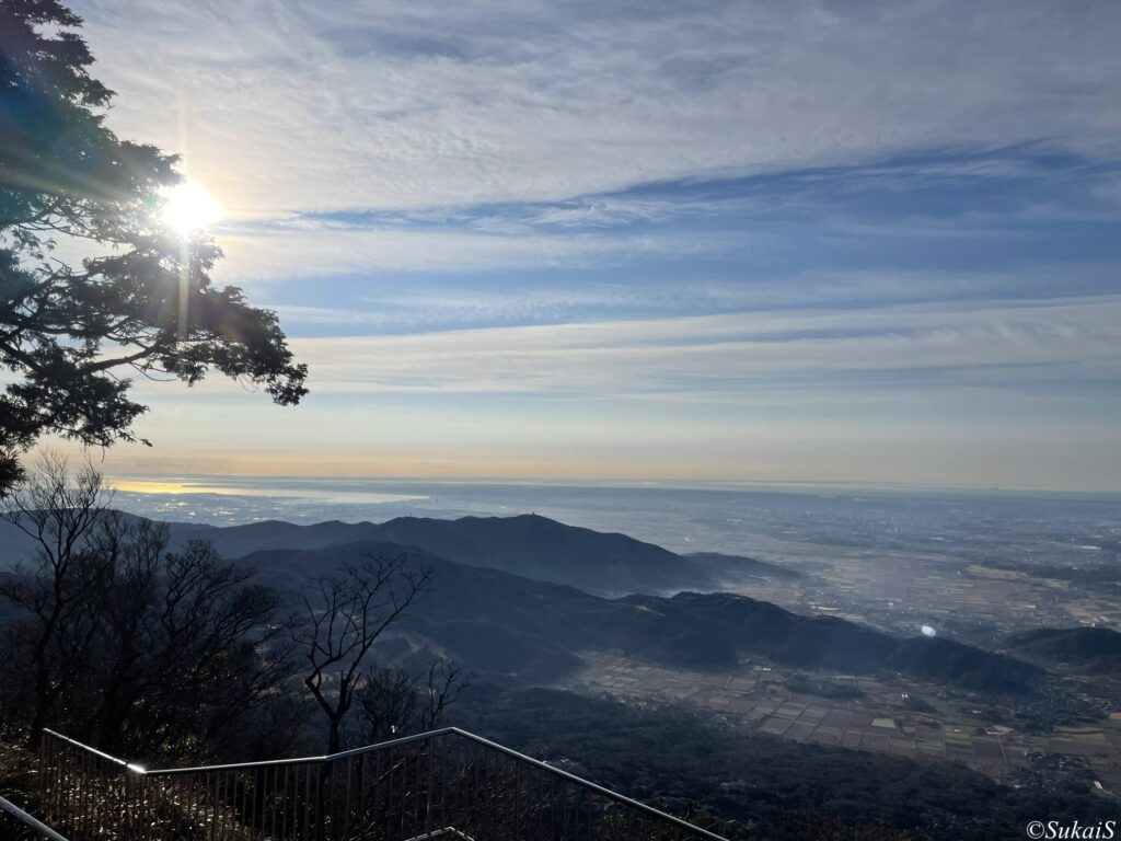 男体山から南の方角の眺め