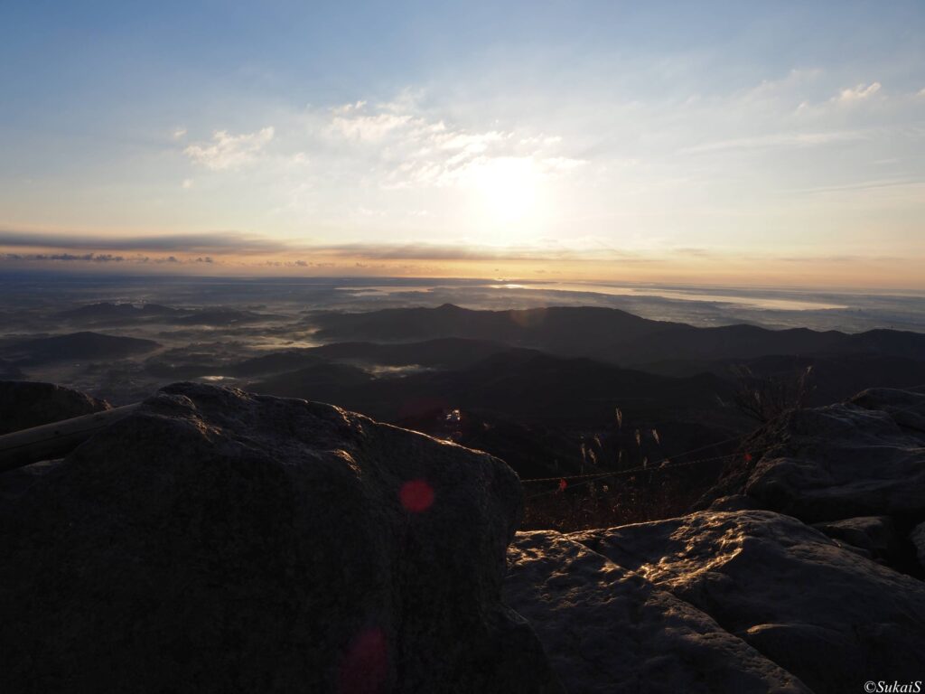 女体山山頂からの眺め