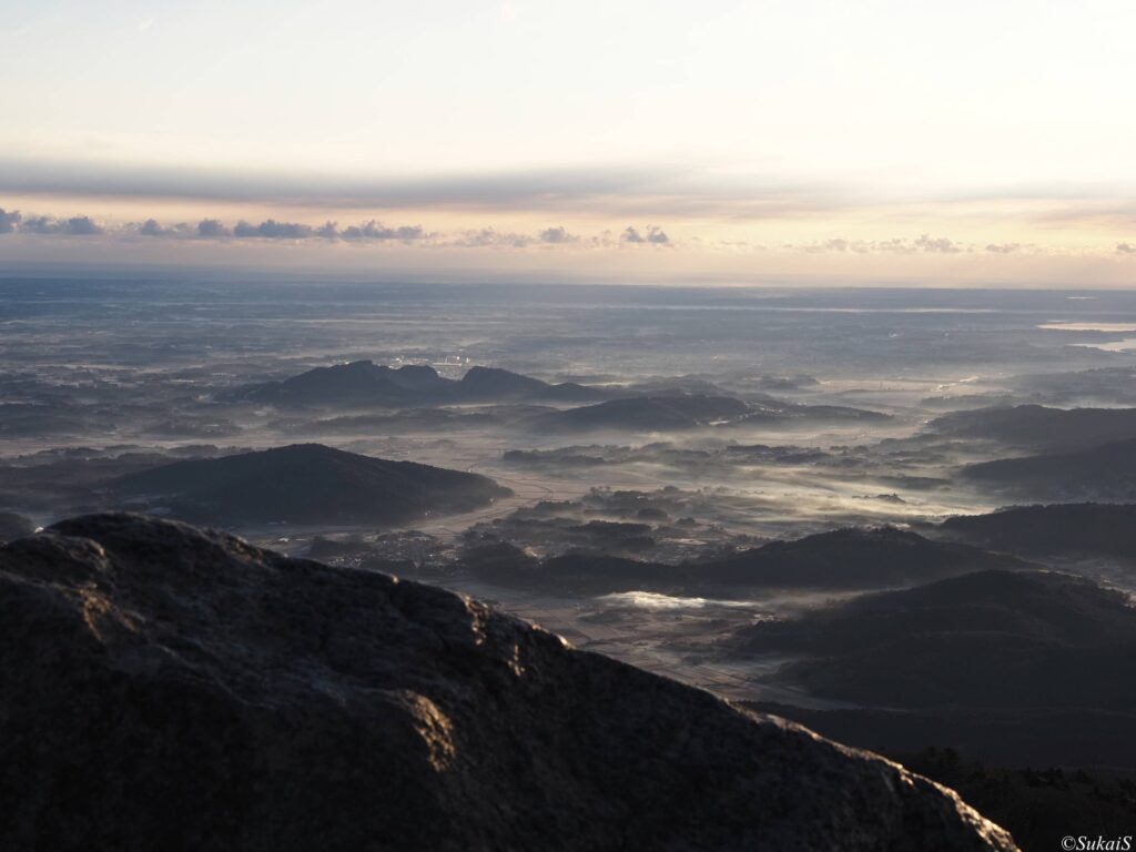 石岡市八郷地区の眺め