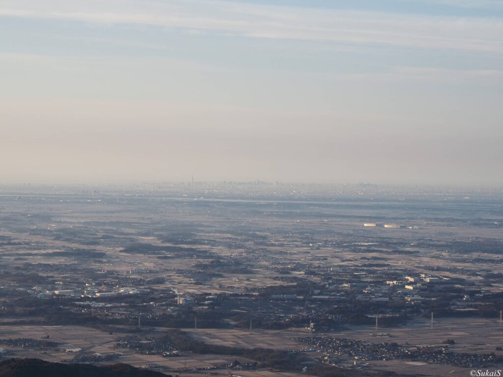 南のほうに東京の街