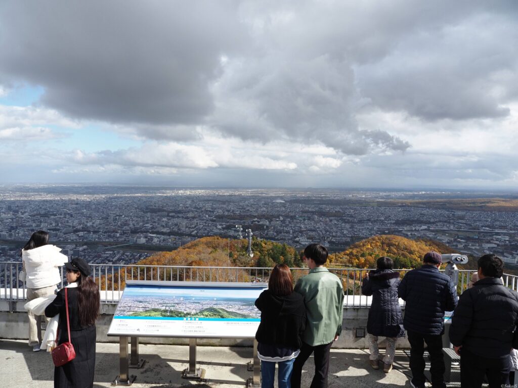 藻岩山山頂からの眺め