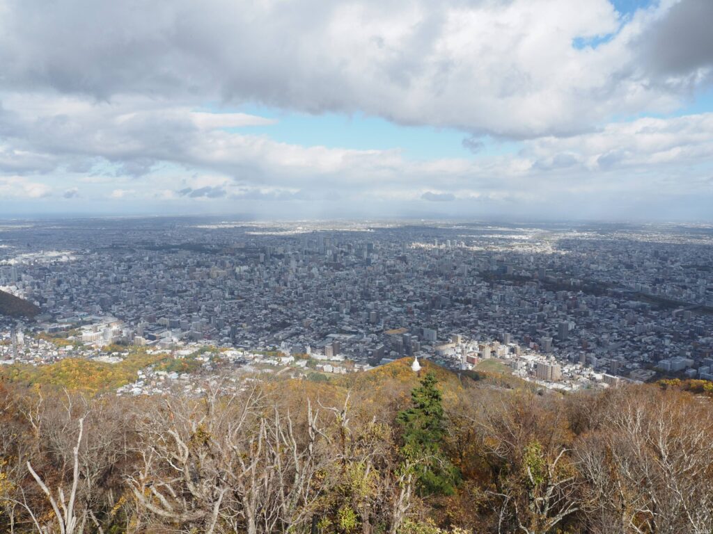 藻岩山山頂からの眺め