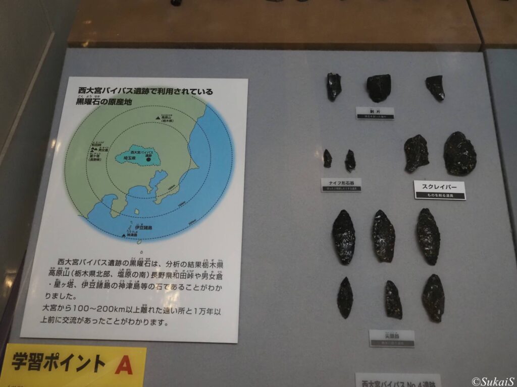 常設展示の石器