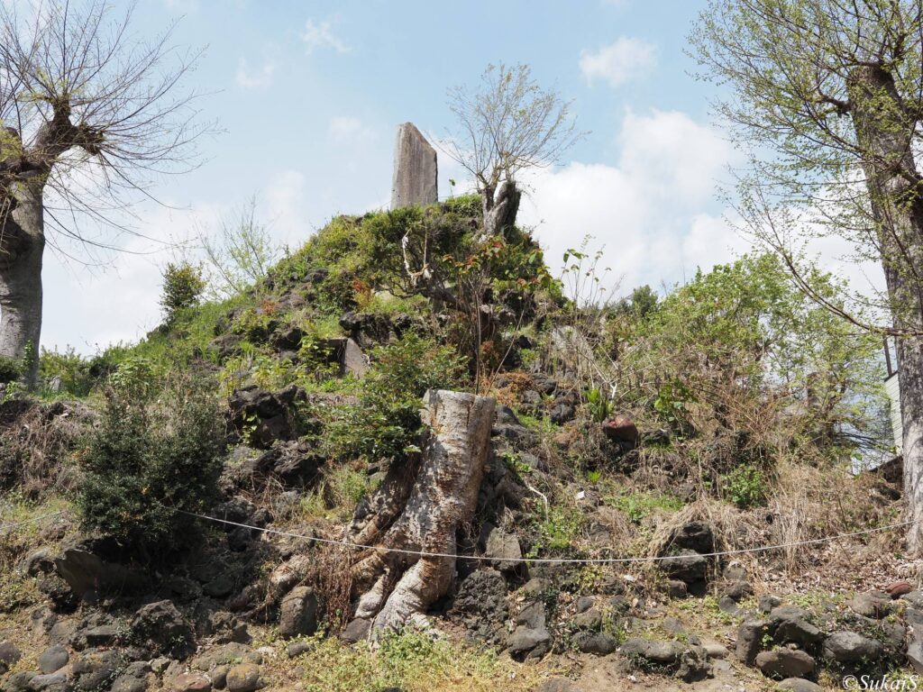 富士塚。東から