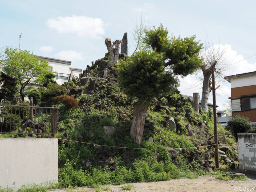 富士塚。南西から