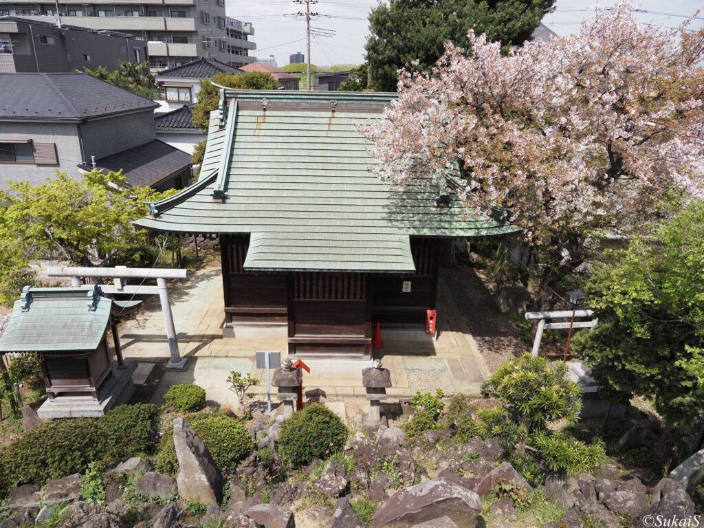 富士塚山頂から西の眺め