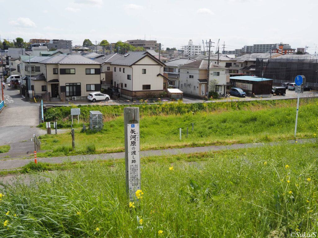 矢河原の渡し跡