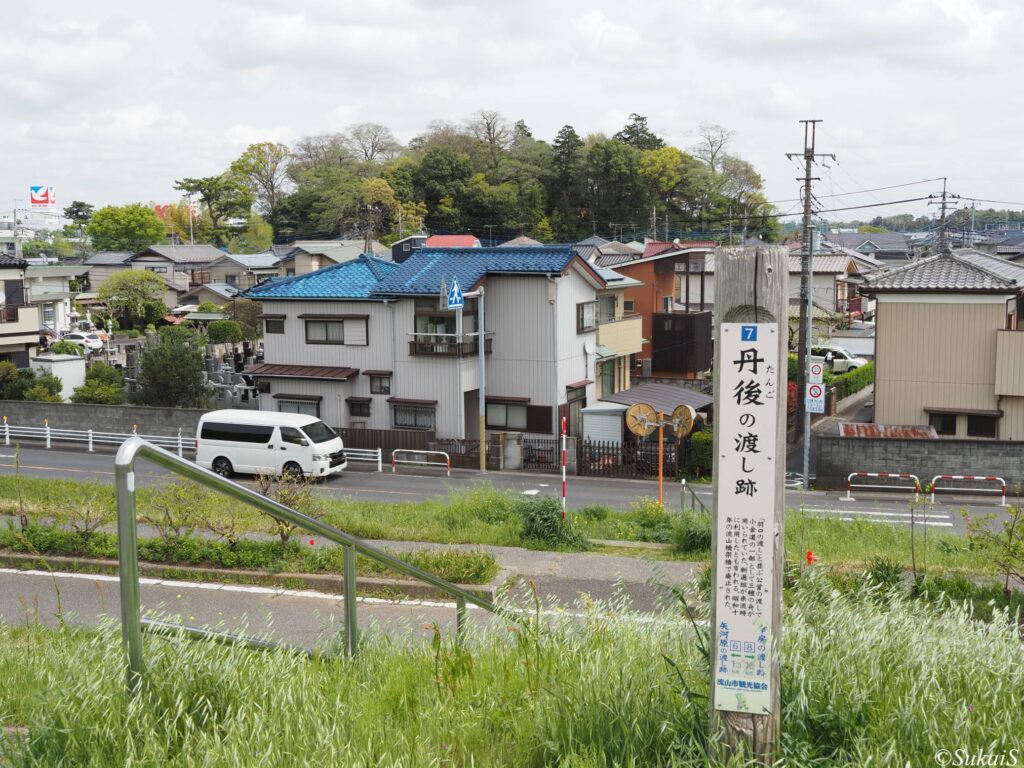 江戸川、丹後の渡し跡付近