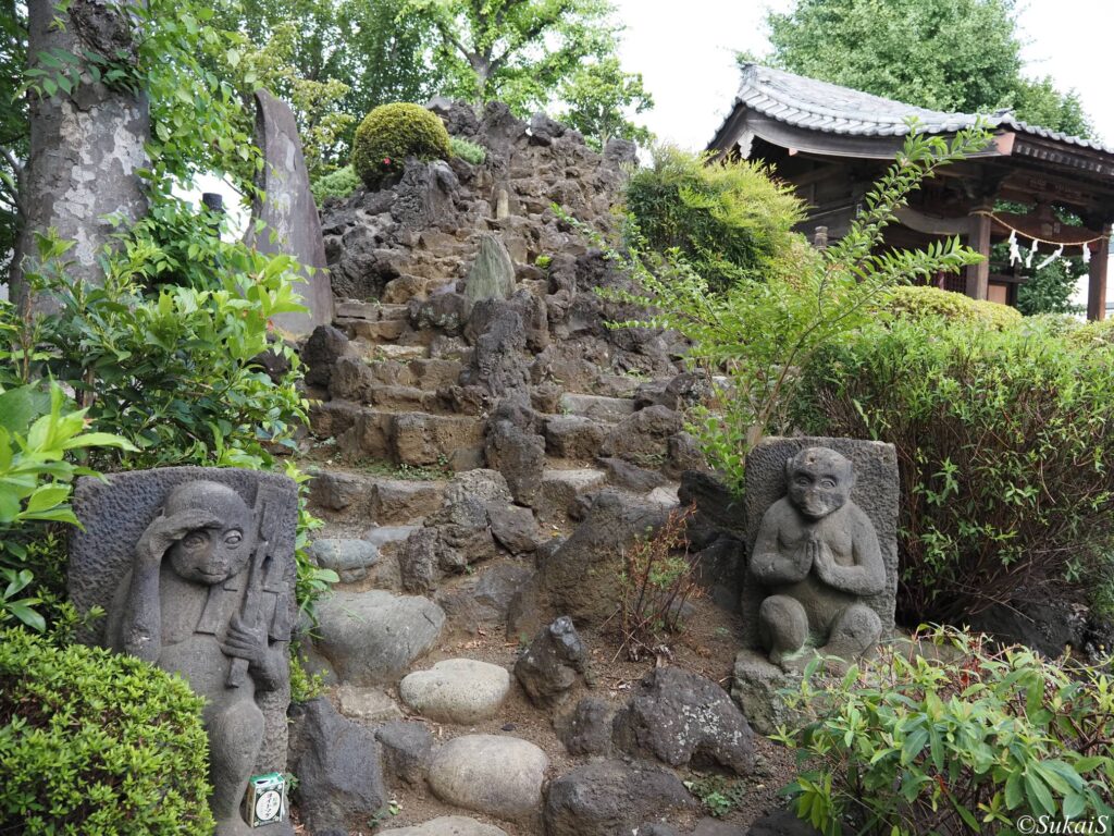 富士塚山頂の眺め
