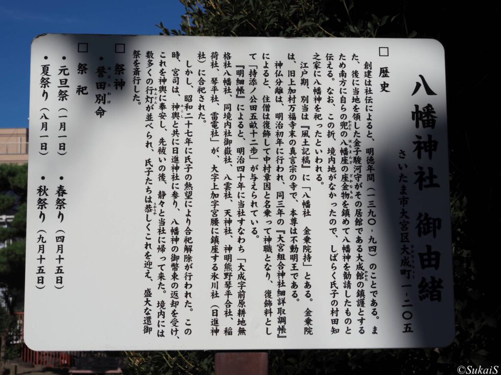 八幡神社 御由緒