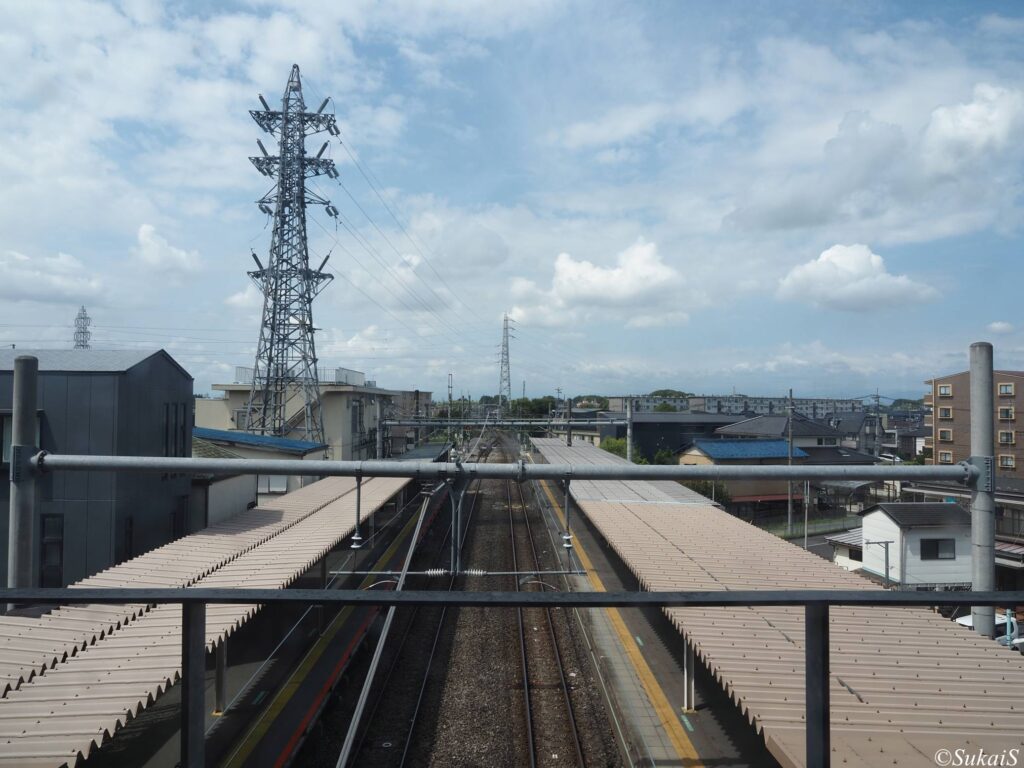 指扇駅から西方向
