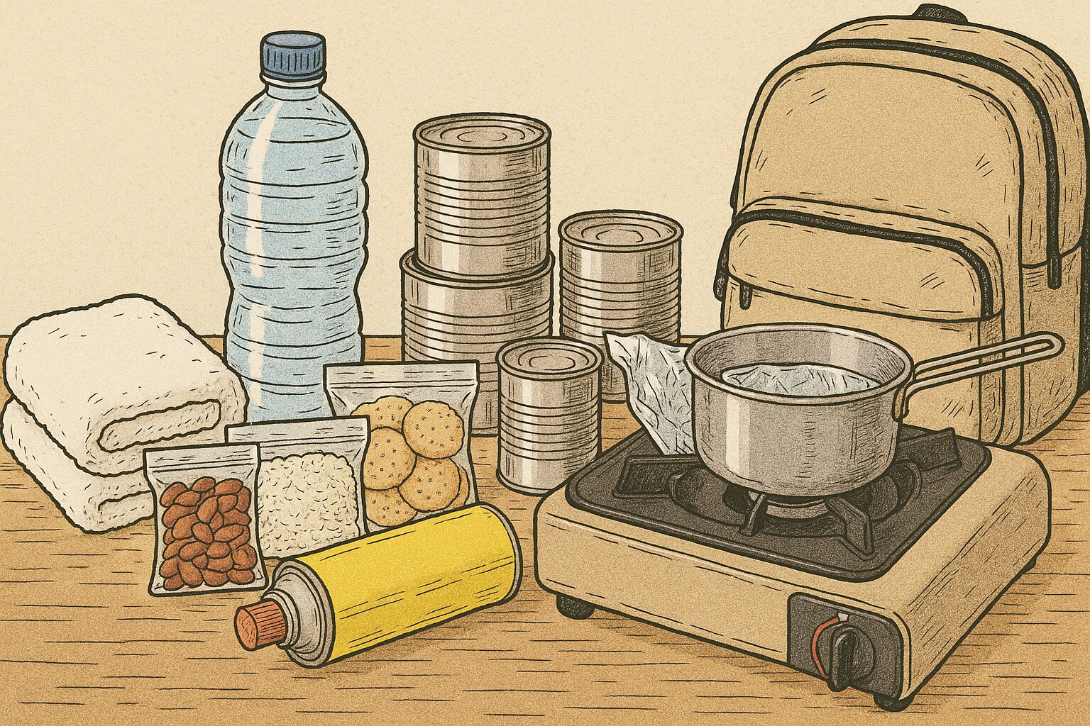 在宅避難のすすめ・ローリングストックと湯せん料理