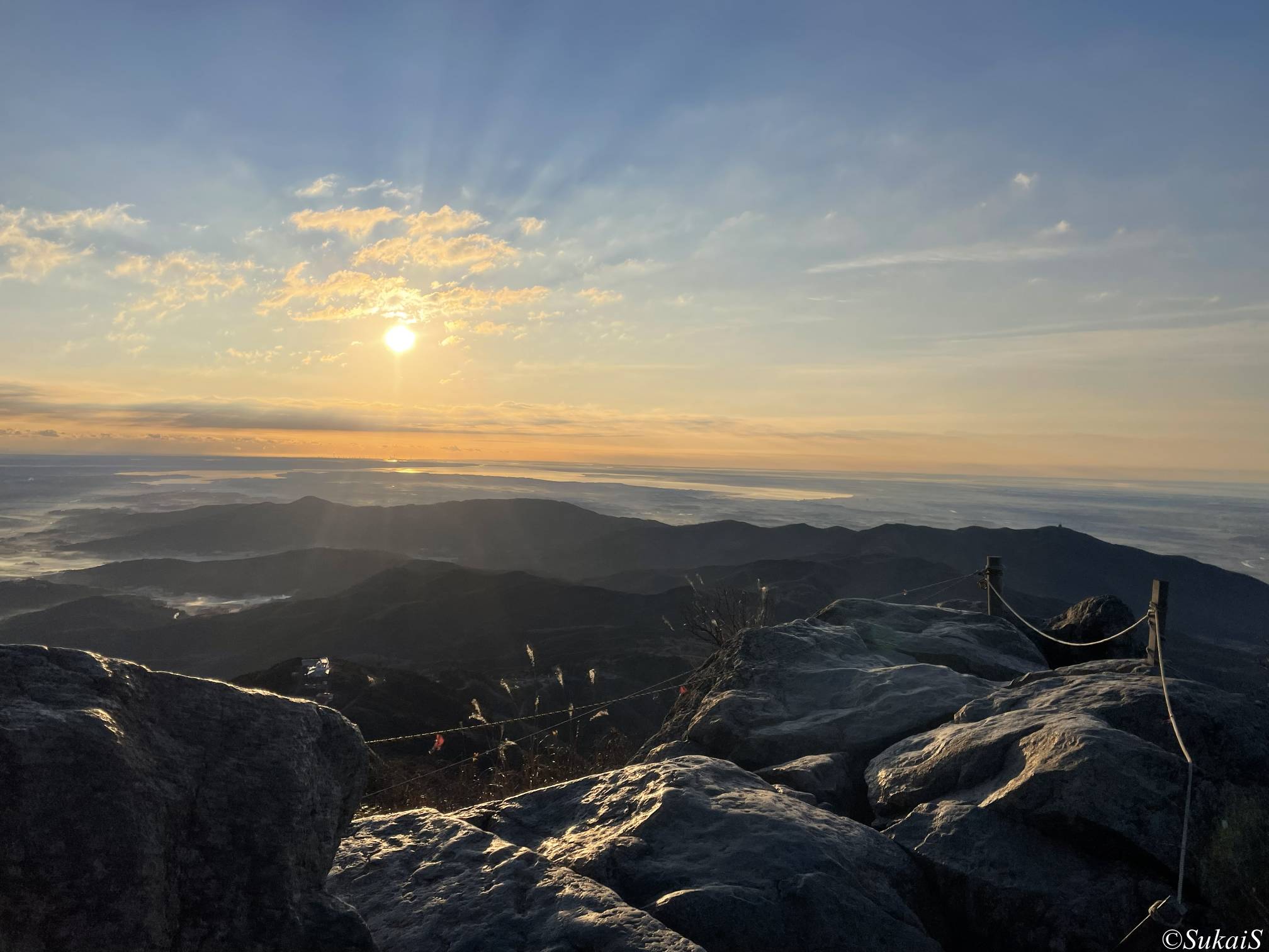 女体山山頂からの眺め