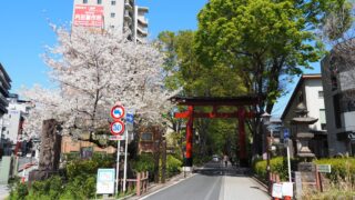 氷川神社の参道の入り口